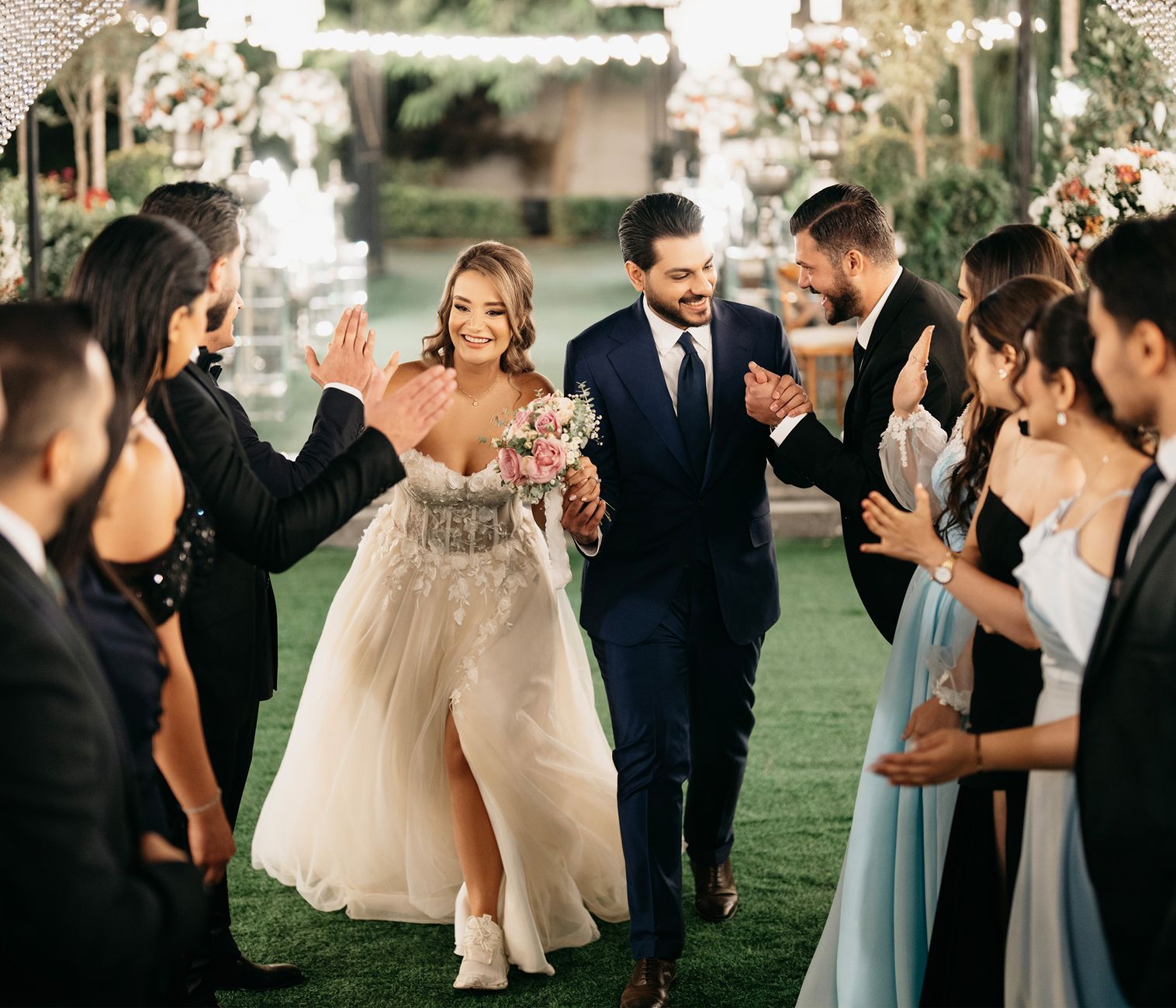 Vestido de novia minimalista en satén